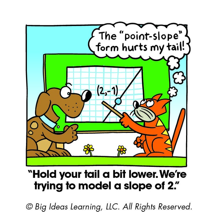 slope intercept form big ideas math
 113 best images about Big Ideas Math Cartoons on Pinterest ..