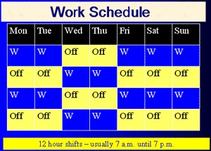 rotating weekend schedule template
 12 Hour Shift Schedules Every Other Weekend Off ..