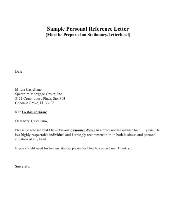 reference letter template uk
 46+ Sample Reference Letter Templates | Free & Premium ..