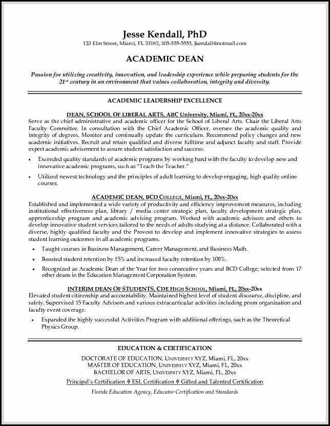 resume template high school graduate
 Academic resume sample shows you how to make academic ..