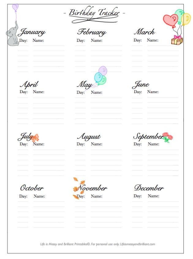 key dates calendar template
 bullet-journal-planner-birthday-tracker-free-printable ..