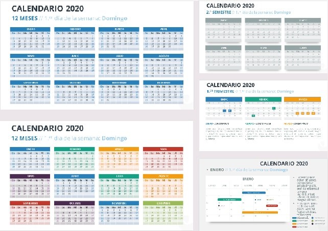 calendar template 2020 word
 Calendario 2020 en Power point - Plantillas Power Point gratis - calendar template 2020 word