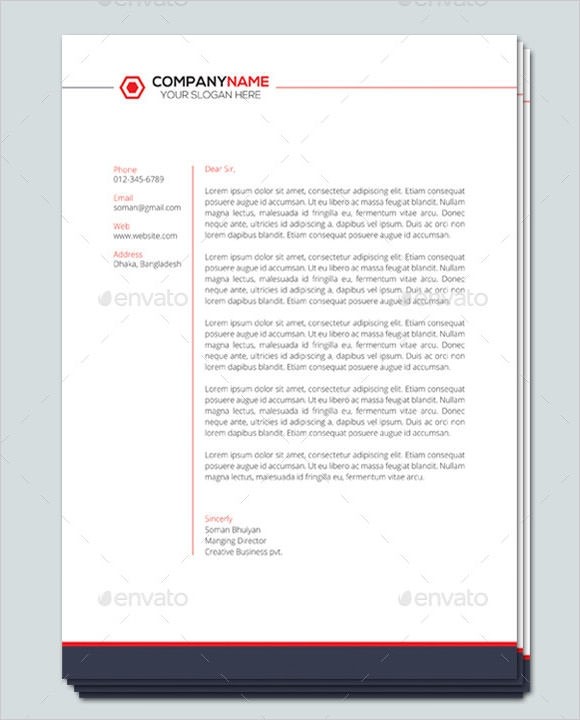 letter template with letterhead
 Company Letterhead Template - 7+ Premium and Free Download ..