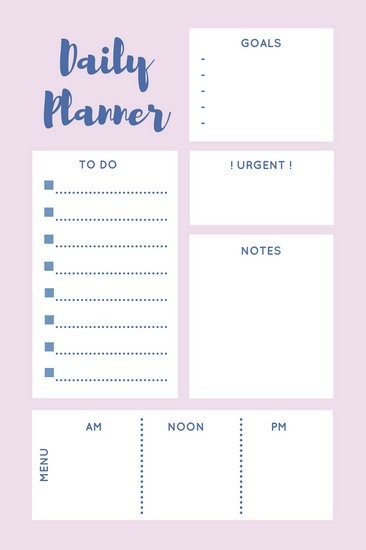blank daily schedule template
 Customize 610+ Planner templates online - Canva - blank daily schedule template
