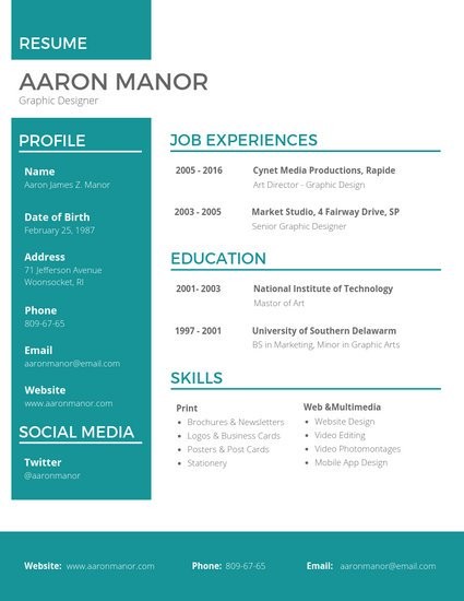 resume template graphic designer
 Customize 67+ Professional Resume templates online - Canva - resume template graphic designer