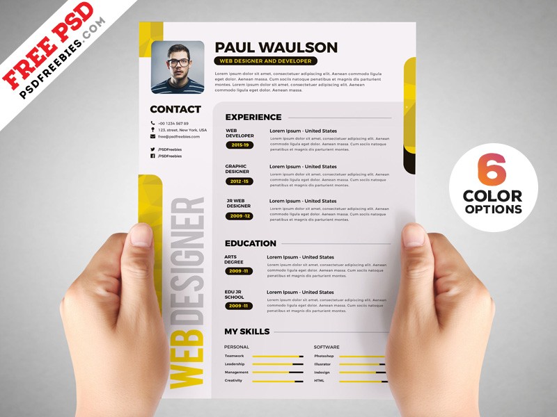 resume template graphic designer
 Designer Resume Template PSD Set by PSD Freebies on Dribbble - resume template graphic designer