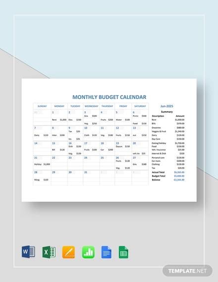 content calendar template google sheets
 FREE 7+ Sample Budget Calendars in Google Docs | Google ..