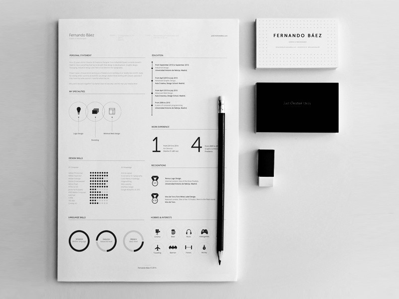 resume template graphic designer
 FREE Resume Template by Fernando Báez on Dribbble - resume template graphic designer