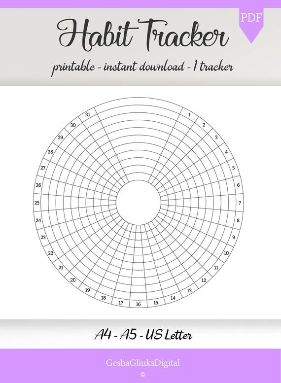 7 habits calendar template
 Habit Tracker | Etsy - 7 habits calendar template