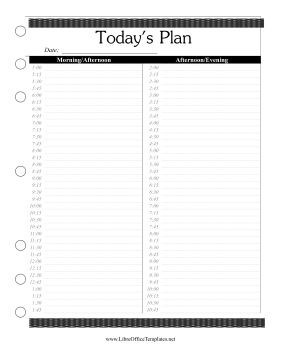 quarter hour schedule template
 Plan your daily schedule in 15-minute intervals using this ..