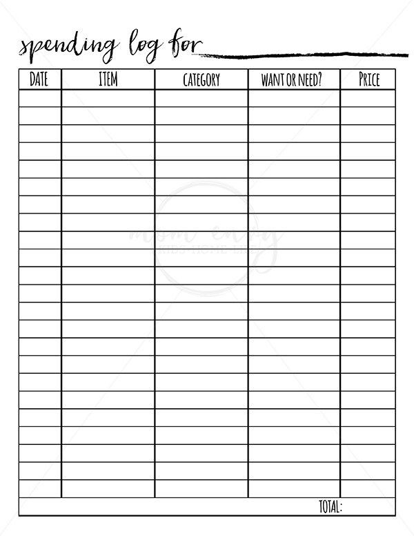 bullet journal budget template
 Printable Budget Planner - 9 Budget Printables for Free ..