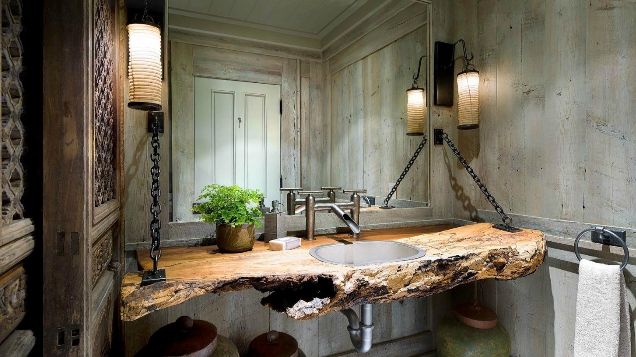 budget template ideas
 Rustic bathroom designs on a budget, bathroom reended half ..