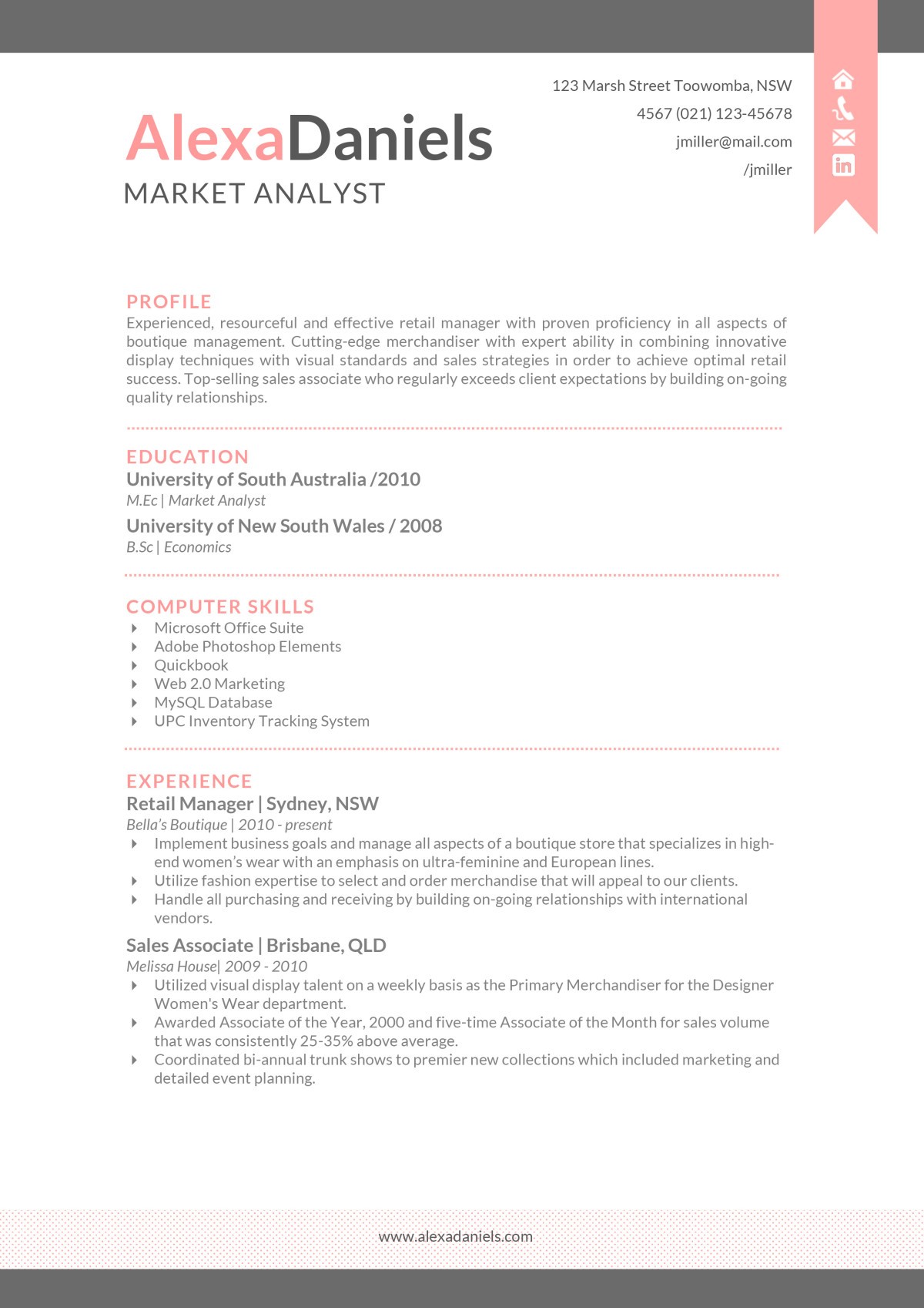 resume template skills
 The Alexa Resume - Creative Resume Template - resume template skills