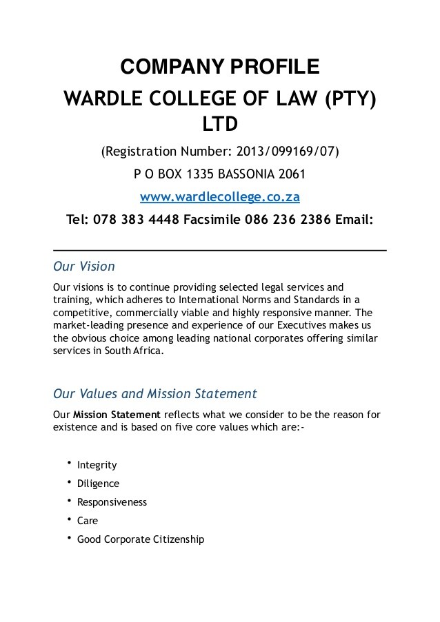 letter q template
 WARDLE COLLEGE OF LAW COMPANY PROFILE - letter q template