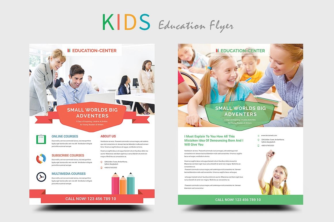 flyer template education
 24+ School Flyers Templates - AI, Pages, PSD, Word ..