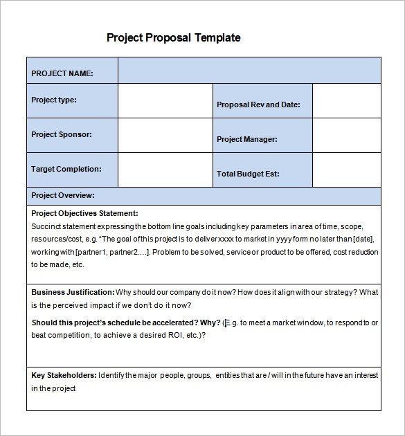 template of project proposal
 27+ Project Proposal Templates - PDF, DOC | Free & Premium ..