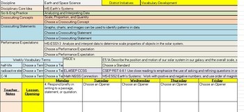 lesson plan template 6th grade
 6th Grade Science Lesson Plan Template with NGSS, CCSS ..