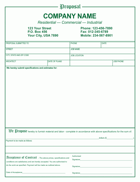 proposal template excel
 7 Proposal Templates - Excel PDF Formats - proposal template excel