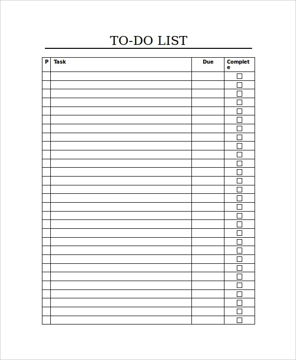 to do checklist template
 Checklist Template - 16+ Free Word, Excel, PDF Document ..