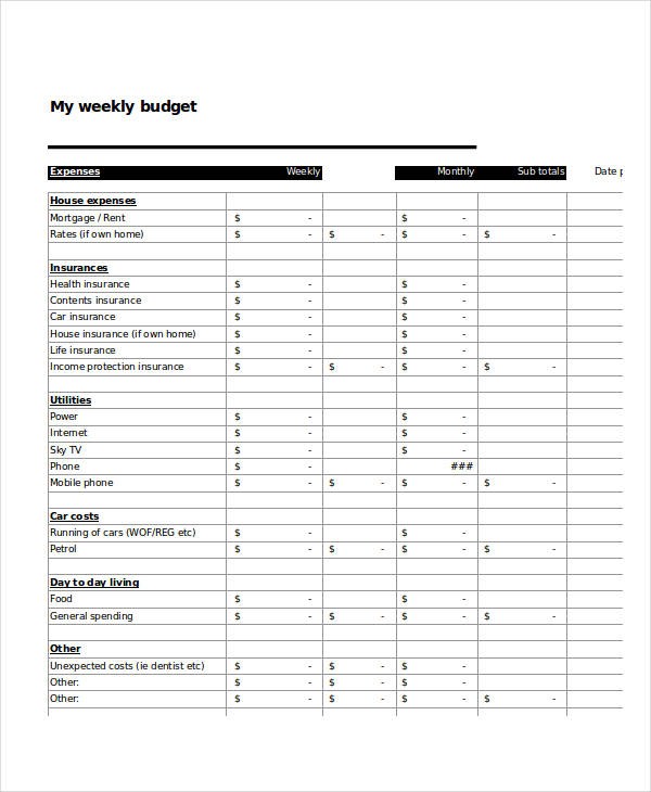 budget template nz
 Excel Home Budget Template - 10+ Free Excel Documents ..