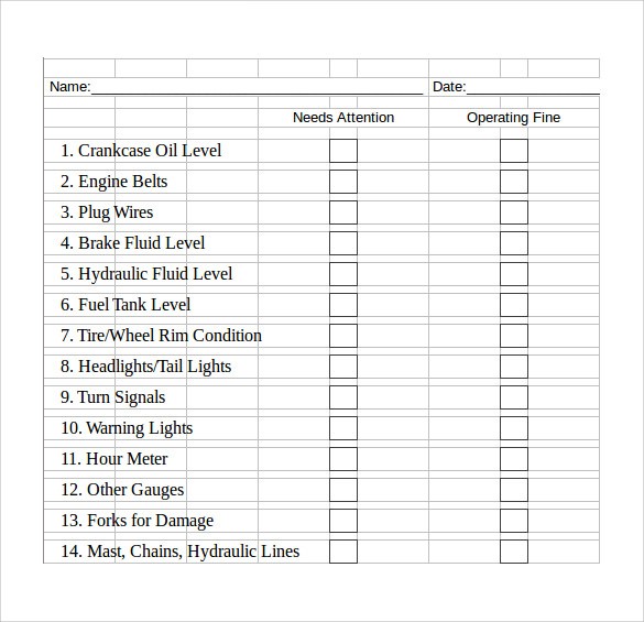 checklist template excel download
 Excel List Template Sample | IPASPHOTO - checklist template excel download