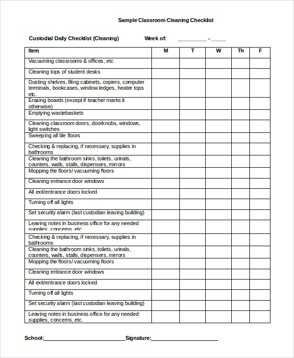daily checklist template
 FREE 16+ Sample Daily Checklists in Excel | MS Word | PDF ..