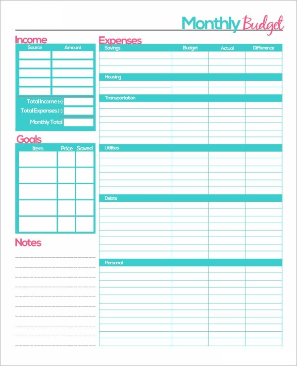 monthly budget template word
 FREE 23+ Sample Monthly Budget Templates in Google Docs ..