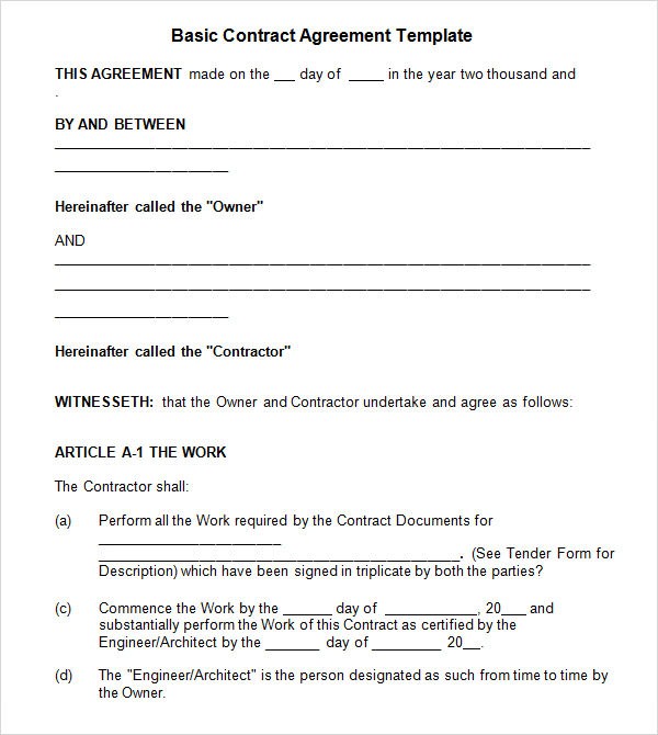 event planner contract template
 FREE 5+ Sample Contractual Agreement Templates in PDF | MS ..