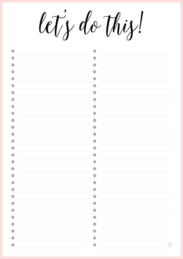 checklist template aesthetic
 FREE PRINTABLE IRMA TO DO LISTS | To do liste vorlage - checklist template aesthetic