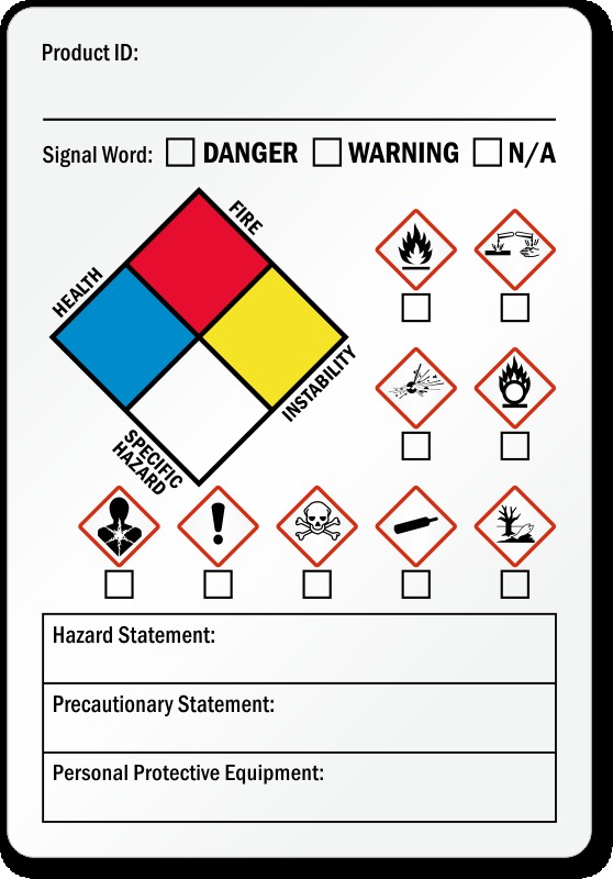 chemical labels template
 Ghs Secondary Label Template | printable label templates - chemical labels template