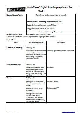 grade r lesson plan template
 Grade R Home Language – Term 3 – Weeks 1-3: Lesson Plans ..