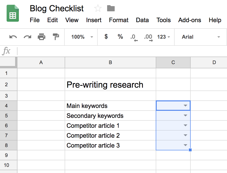 checklist template google sheets
 How to Create a Google Sheets Checklist | Zenkit - checklist template google sheets