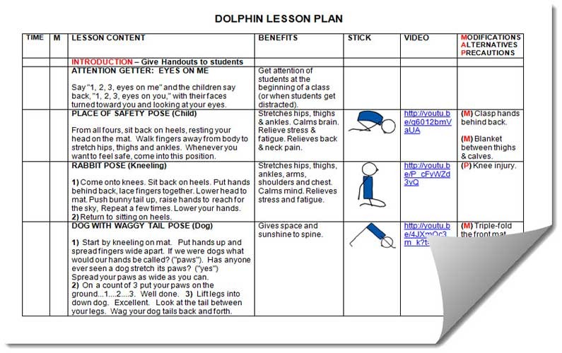 downloadable yoga lesson plan template
 Kids Yoga Lesson Plans Kit: For Busy Yoga Teachers ..