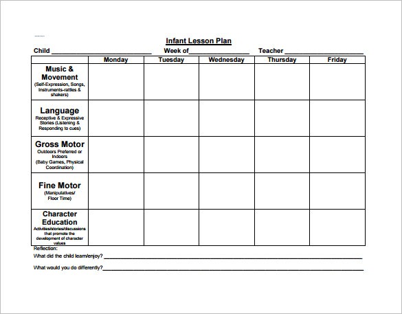 2 year old lesson plan template
 Preschool Lesson Plan Template - 11+ Free PDF, Word Format ..