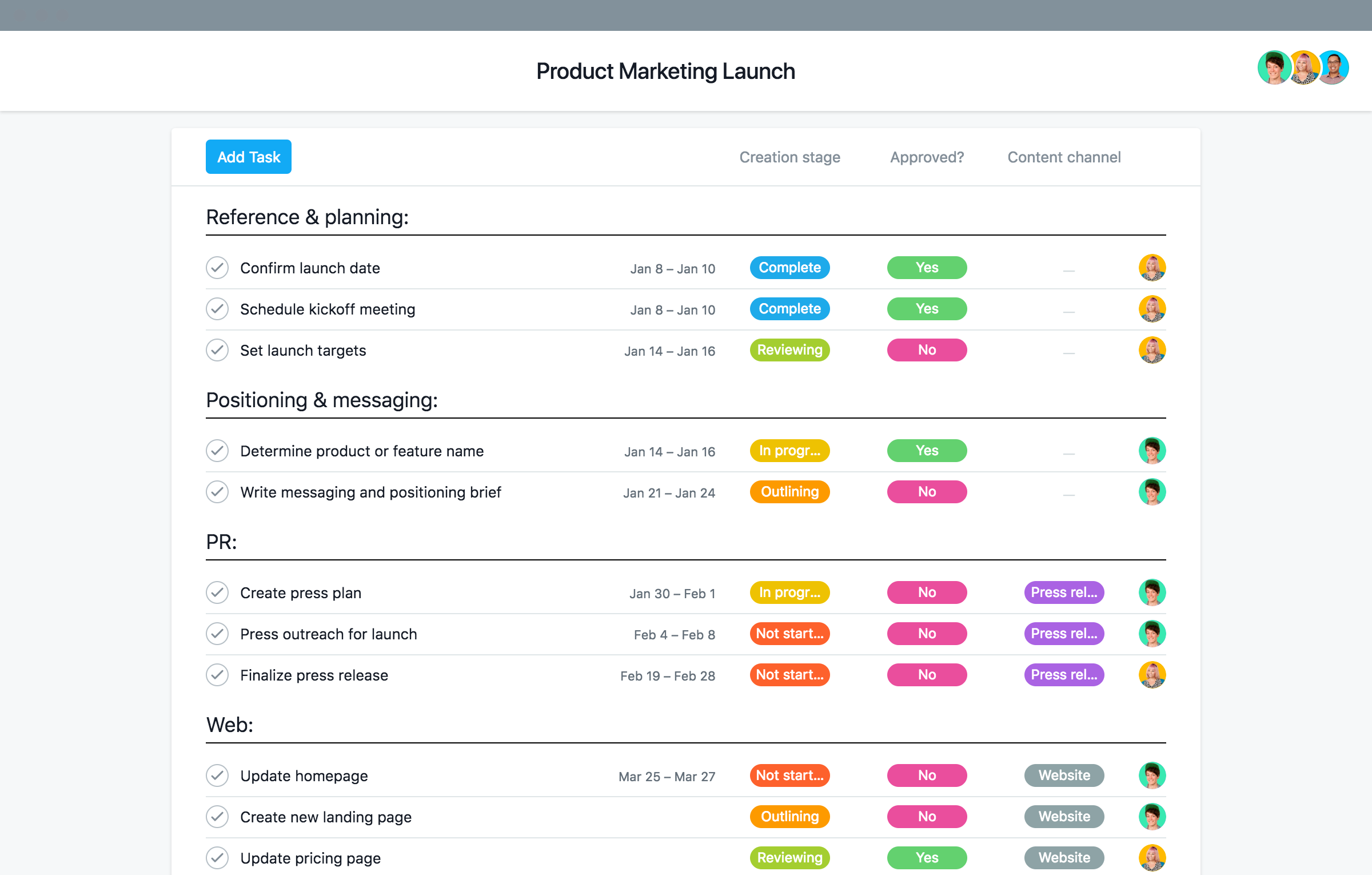 business launch plan template
 Product launch plan template, tips, and examples · Asana - business launch plan template