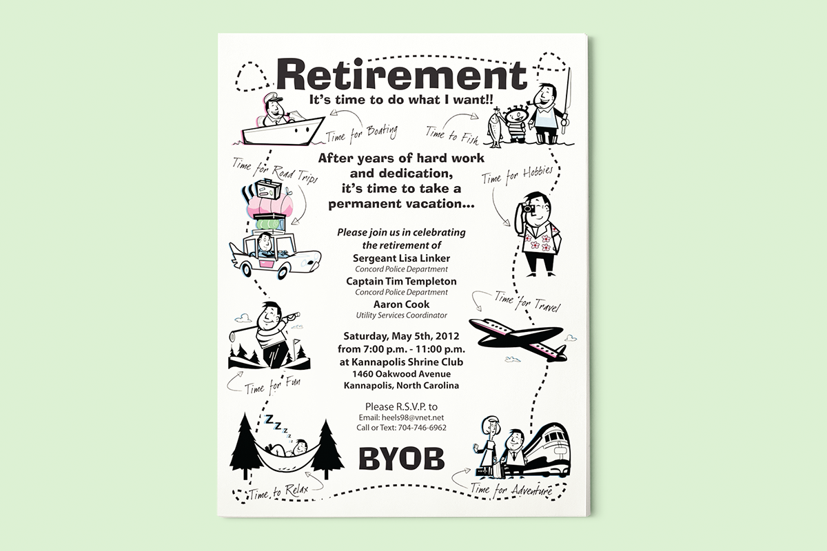 flyer template for retirement party
 Retirement Party Flyer on Behance - flyer template for retirement party