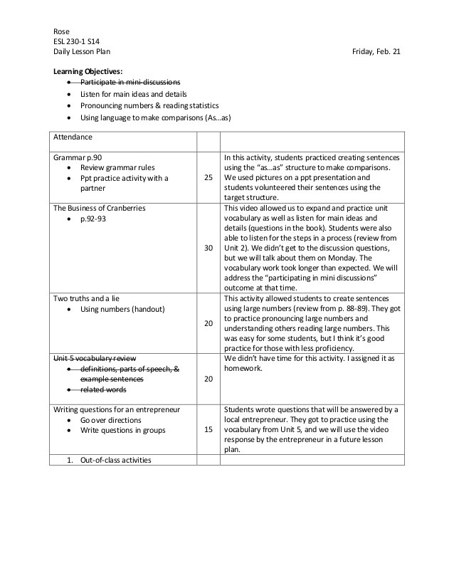 lesson plan template with objectives
 Sample Lesson Plan with Learning Objectives - lesson plan template with objectives
