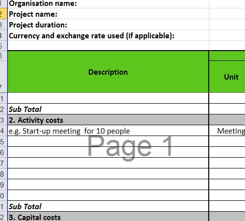 multi year budget template
 Single and multi year budget template for small business - multi year budget template