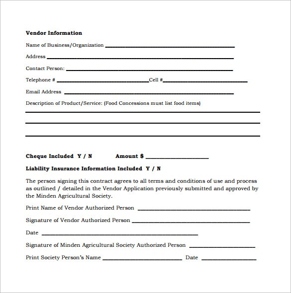 free remodeling contract template word
 Vendor Contract Template - 9+ Download Free Documents in ..