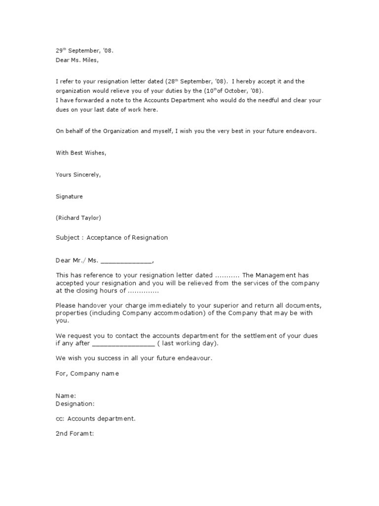 resignation letter template australia
 23