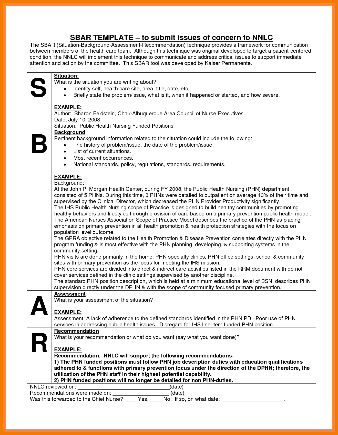 Sbar Example In Nursing 4 Things You Probably Didn’t Know About Sbar