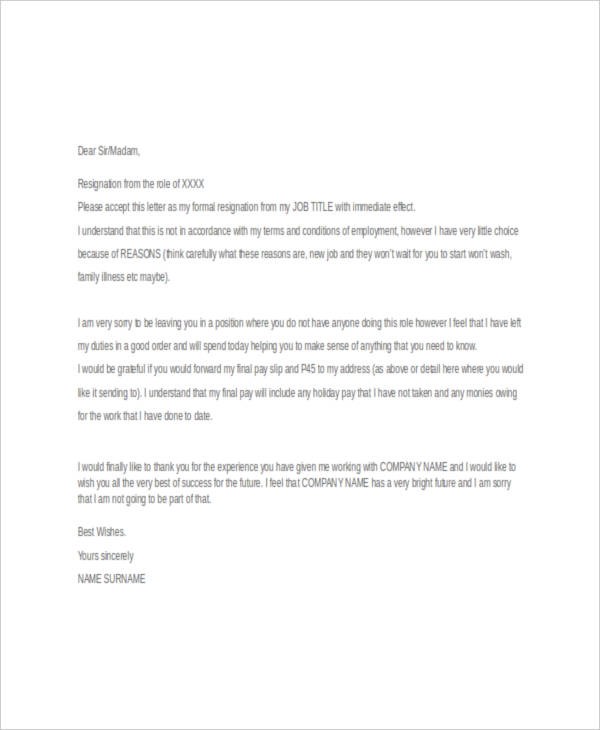 resignation letter template effective immediately
26+ Simple Resignation Letters- Word, PDF, Docs | Free .. resignation letter template effective immediately
26+ Simple Resignation Letters- Word, PDF, Docs | Free ..