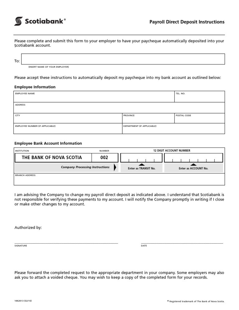 bank of nova scotia deposit form
 BNS Payroll Deposit - DocShare