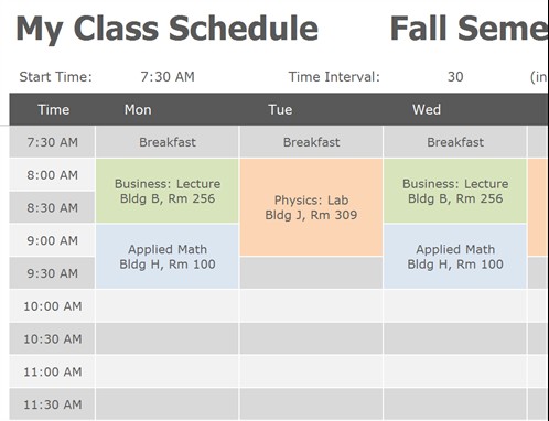 class schedule template free download
 Class Schedule Templates | 11+ Free Printable Word, Excel ..