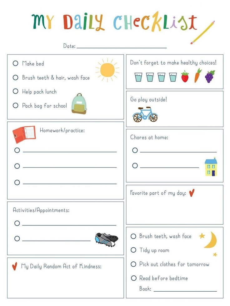 Free Printable Daily Checklist Web Daily Task List Template You Can Use ...