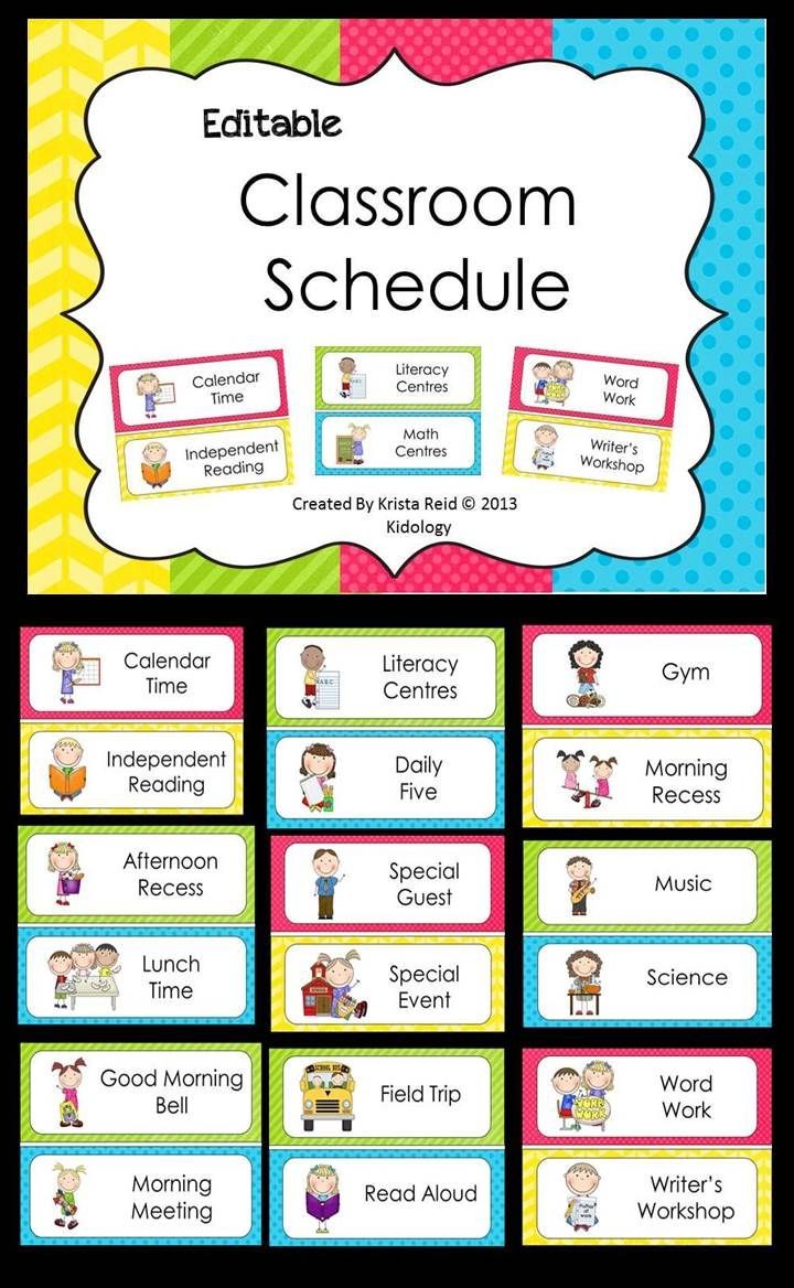 Class Schedule Template For Preschool 4 Clarifications On Class 