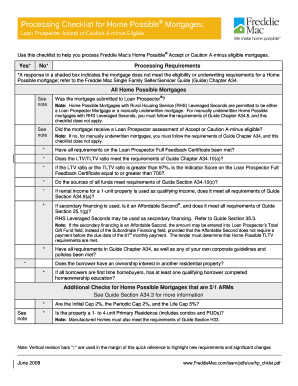 mortgage underwriting checklist template
 Fillable Online mortgage processing checklist form Fax ..