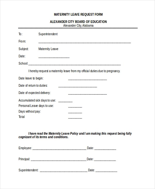 unpaid leave request form template
 FREE 11+ Sample Leave Request Forms in PDF | MS Word | Excel - unpaid leave request form template