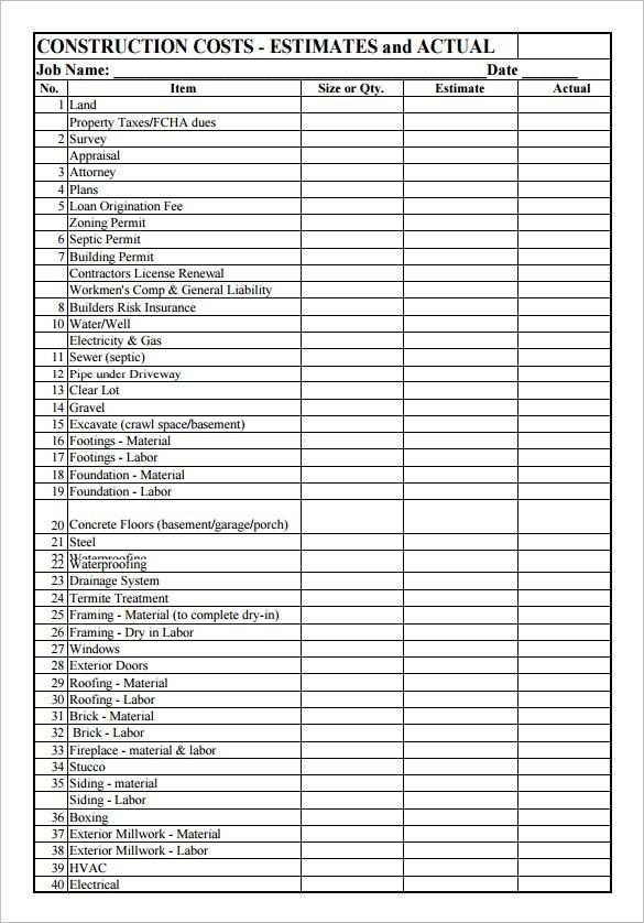 checklist template free checklist for building a new house
 Image result for construction project checklist template ..