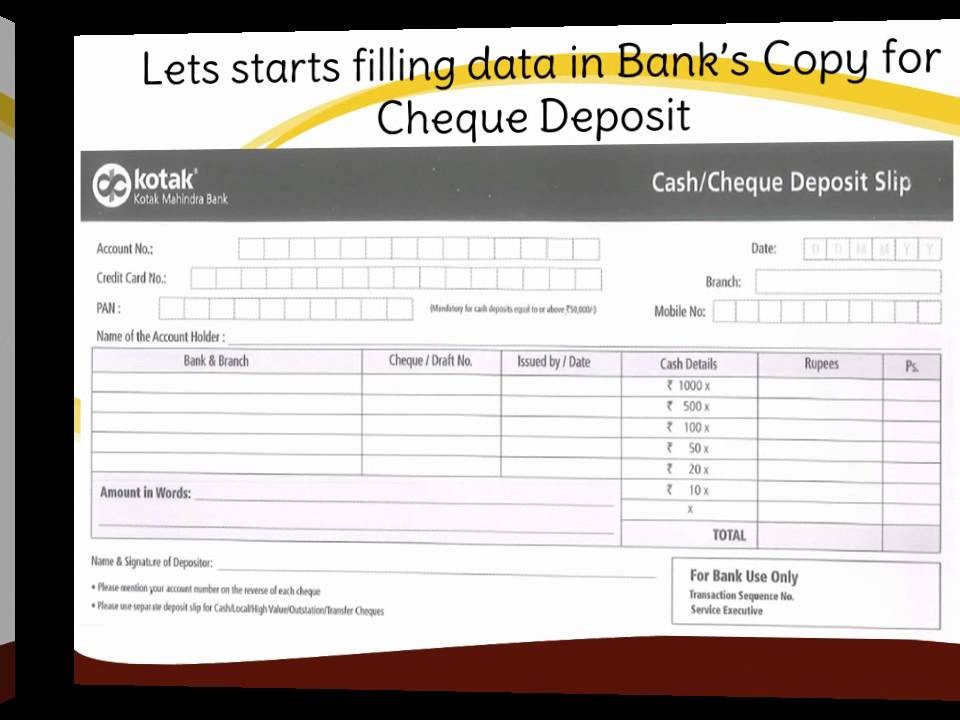 term deposit form of kotak mahindra bank
 IN-How to fill Kotak Mahindra Bank Deposit slip - YouTube - term deposit form of kotak mahindra bank